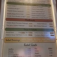 Menu at Grinder House Coffee in Crossville