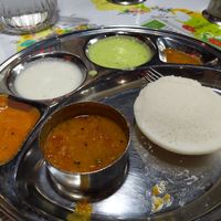 1 of 2 vegan options. at Saravana Bhavan in Delta