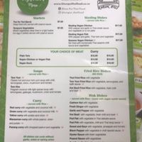 Awful picture quality but here’s a sneak peak of the vegan & vegetarian menu  at Khun Pui in Auckland