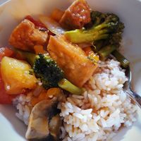 Sweet and sour with tofu  at Khun Pui in Auckland