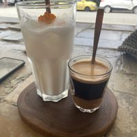 The dulce de lèche iced latte  at The Milkman's Daughter in Mermaid Beach