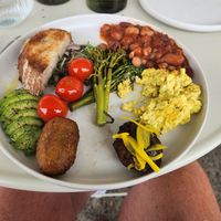 Farmers breakfast vegan option #Veganuary at The Milkman's Daughter in Mermaid Beach