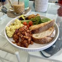 Veganised farmers breakfast  at The Milkman's Daughter in Mermaid Beach