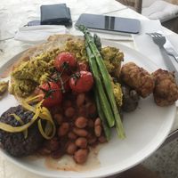 Kofta balls with scramble tofu, big brekkie  at The Milkman's Daughter in Mermaid Beach