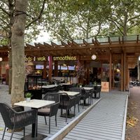 Really nice with a tree in the building😄 at Eazie in Zoetermeer