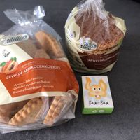 Nice cookies and the dried raisins (treat for our daughter) at Ekoplaza - Rechtstraat in Maastricht