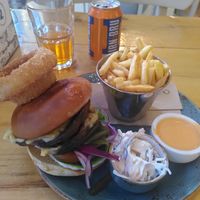 Portobello burger at Route 7 in Aviemore