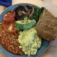 My vegan breakfast  at Route 7 in Aviemore
