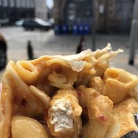 Cheese and Mac burrito at Naked Bakery in Edinburgh