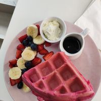 Waffles 🥰 at Naked Bakery in Edinburgh