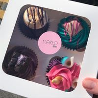 £12 for four cupcakes at Naked Bakery in Edinburgh