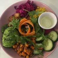 Buddha bowl at Naked Bakery in Edinburgh