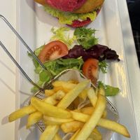 Piri Piri burger.   at Naked Bakery in Edinburgh
