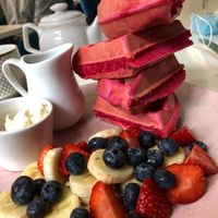 Waffles  at Naked Bakery in Edinburgh