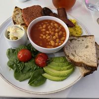 Full scottish breakfast  at Naked Bakery in Edinburgh