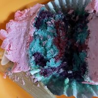 Unicorn cupcake  at Naked Bakery in Edinburgh