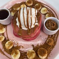 Biscoff pancakes   at Naked Bakery in Edinburgh