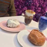 Biscoff and PB&J doughnut at Naked Bakery in Edinburgh