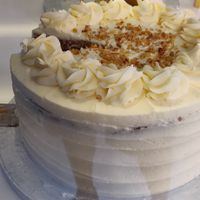 Big cake at Naked Bakery in Edinburgh