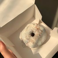 Biscoff donut - YUM & beautiful  at Naked Bakery in Edinburgh