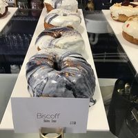 The bakers seem to have employed faerie magic in the making of these gorgeous doughnuts. at Naked Bakery in Edinburgh