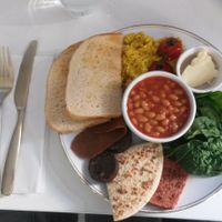 My full Scottish breakfast at Naked Bakery in Edinburgh