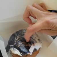 One of the doughnuts at Naked Bakery in Edinburgh