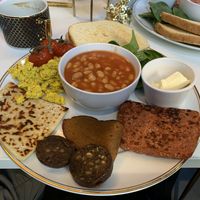 Scottish breakfast  at Naked Bakery in Edinburgh