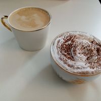 Cbd Latte and hot chocolate at Naked Bakery in Edinburgh