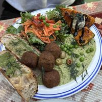 Falafel plate   at HOME Bistro and Cafe in Busan