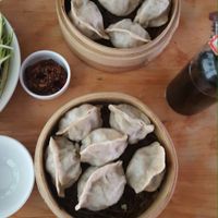 dumplings at Beijing Vegan Hut in Beijing