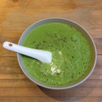 Broccoli Avocado Soup at Beijing Vegan Hut in Beijing