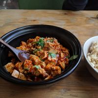 Spicy tofu at Beijing Vegan Hut in Beijing