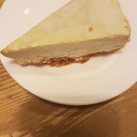 Lemon cheescake with carrot cake basr at Beijing Vegan Hut in Beijing