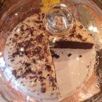 Gluten-free chocolate cake with salted caramel frosting at Sweets by Pepper in Geneva