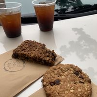 Monkey bar and chocolate peanut butter cookie  at Good Seed Cafe in Solvang