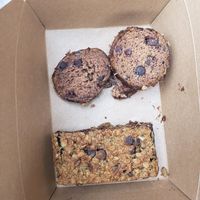 Banana bread and monkey bread togo at Good Seed Cafe in Solvang