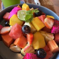 Fruit salad   at Kafe in Ubud