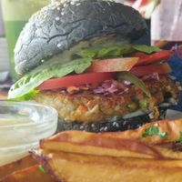 The vegan Burger at Kafe in Ubud