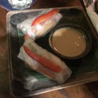 Tofu spring vegetable rolls at Kafe in Ubud