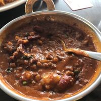 Black bean and lentil curry (vegan) at Radha's in Te Anau