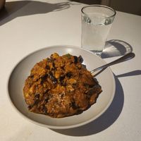 Eggplant Masala (vegan) at Spice Affair in Casey