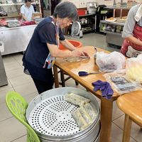 Homemade veg fish  at Cí Yì SùShí 慈益素食 in Hualien