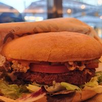 Swing Burger (with BBQ sauce) at Swing Kitchen - Rosenthalerstraße in Berlin