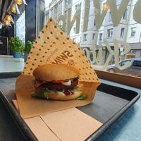 Smokey Pepper Burger at Swing Kitchen in Rosenthaler Straße at Swing Kitchen - Rosenthalerstraße in Berlin