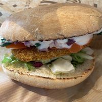 Vienna burger  at Swing Kitchen - Rosenthalerstraße in Berlin