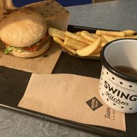 Vienna Burger combo  at Swing Kitchen - Rosenthalerstraße in Berlin