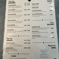 Menu  at Swing Kitchen - Rosenthalerstraße in Berlin