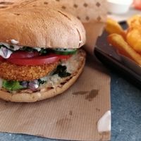 Vienna burger at Swing Kitchen - Rosenthalerstraße in Berlin