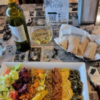 The veggie plate. My favorite 😍 at Bole in College Park